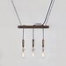 Reclaimed Wood Chandelier - 3 Bulb
