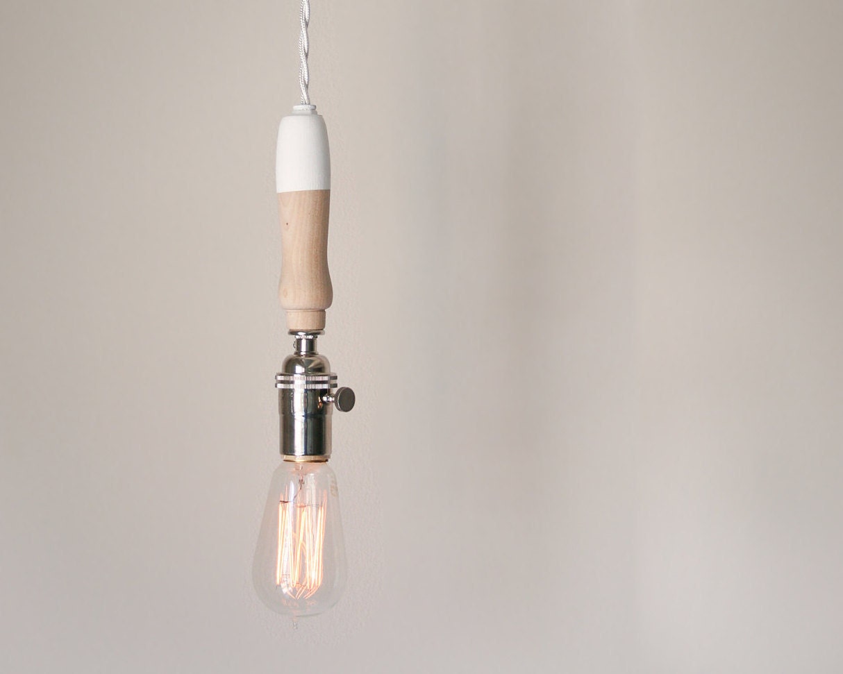 Dipped Pendant - White on White