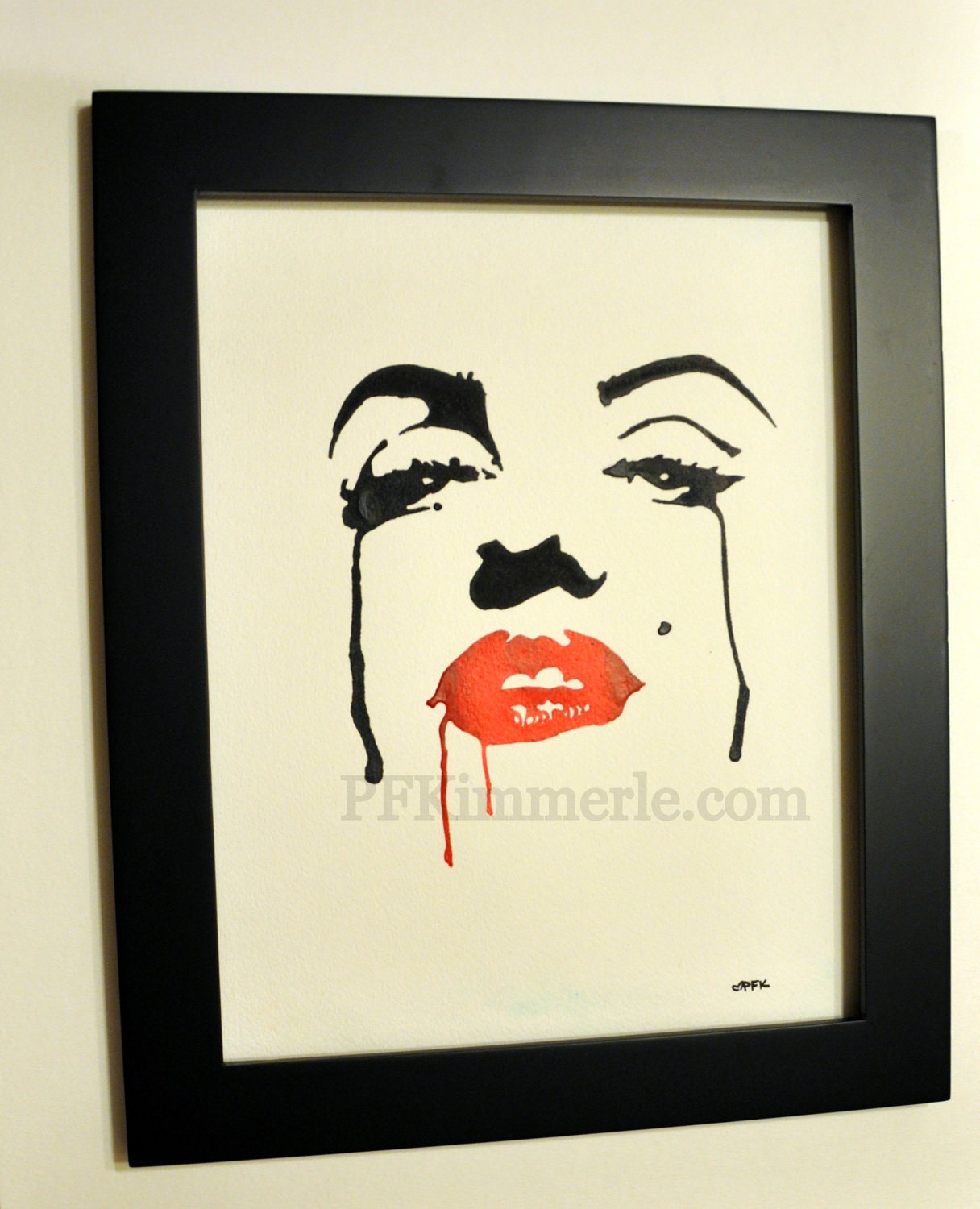 Marilyn Monroe Never Forgotten1 (watercolor) Wall Art