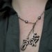 Fuck you lariat style necklace
