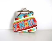 Christmas Coin Purse Kiss Lock Noel Joy