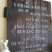 Handpainted wood barn door with Zephaniah verse (Reserved)