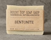 Bentonite Clay Soap - All Natural Soap, Handmade Soap, Fragrance Free Soap, Vegan Soap