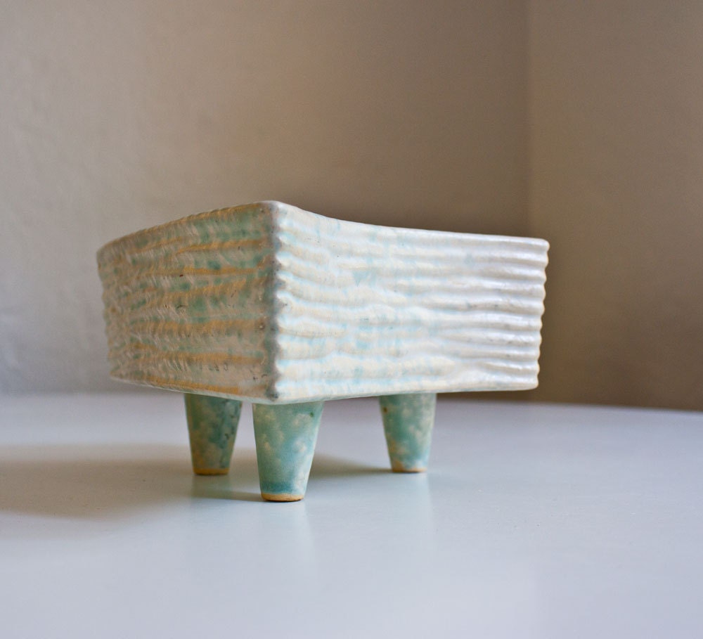 Vintage Mid Century Modern Atomic Pottery Planter