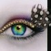 24k Gold Plated Eyelash Jewelry with spotted feathers