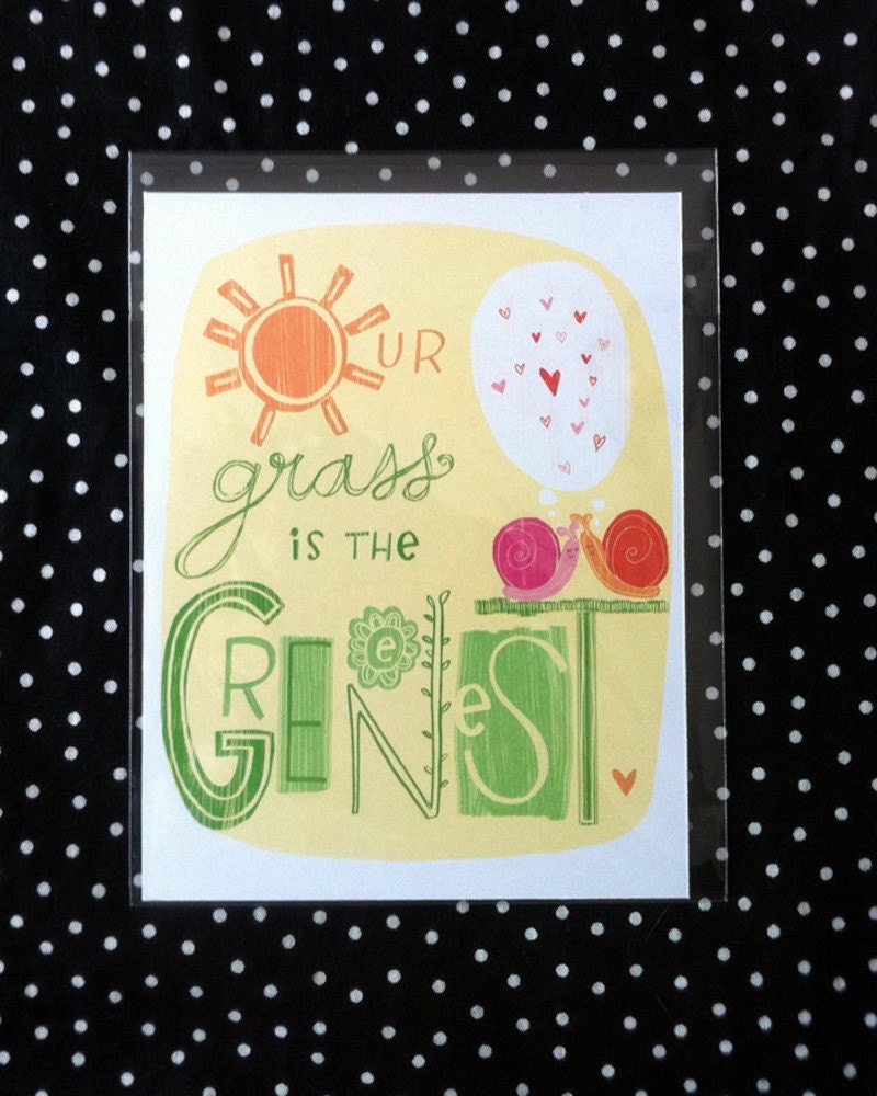 Our Grass is the Greenest Mini Print