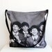 The BEATLES Face Print TOTE Bag ,Beach Bag,Messenger Bag,Shoulder Bag ,Handmade,EcoFriendly Organic Cotton Shopping Bag