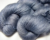SALE - Silk  Merino Hand Painted Fingering - Nausicaa - Leaden Skies