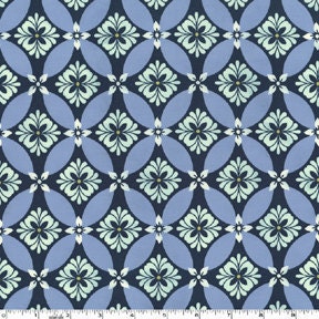ON SALE 1 Yard Midnight Secret Garden-Midnight Modern Meadow