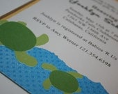 Sea Turtle Baby Shower Invitation