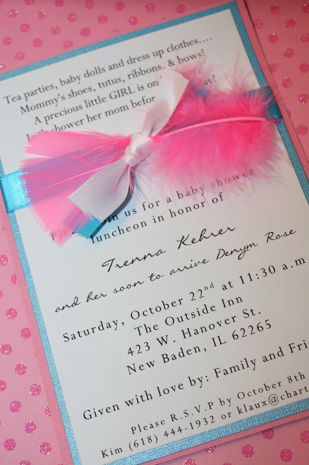 Bird Baby Shower Invitation