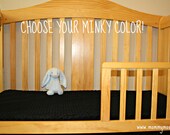 CUSTOM Minky Crib Sheet for Baby or Toddler - You Choose The Color by Mommy Moxie on Etsy