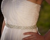 Bridal Sash, Wedding Sash, Rhinestones, Eternity