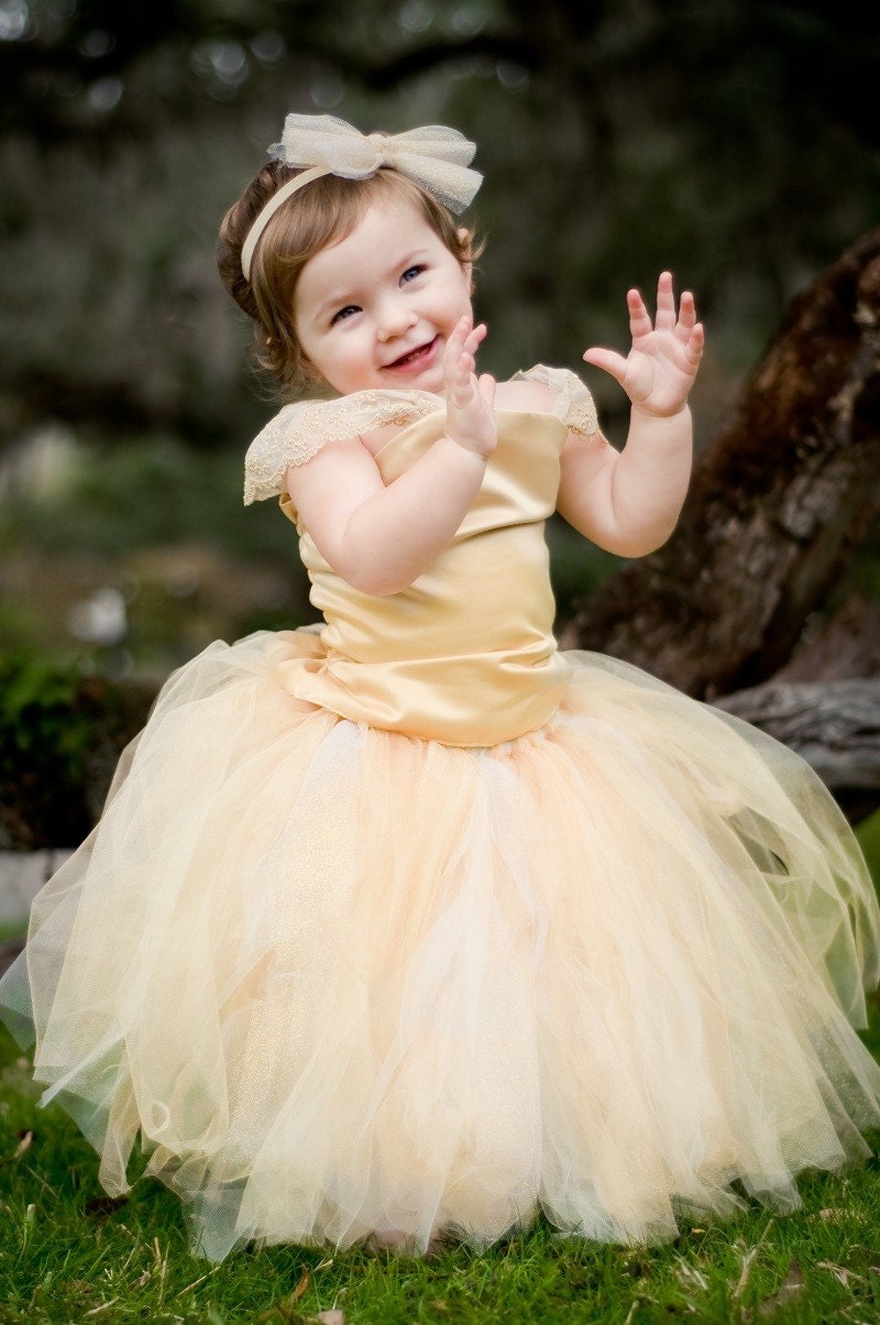 Flower Girl Dress---Tutu and Top---Full of Sparkle---Perfect for Weddings or Portraits
