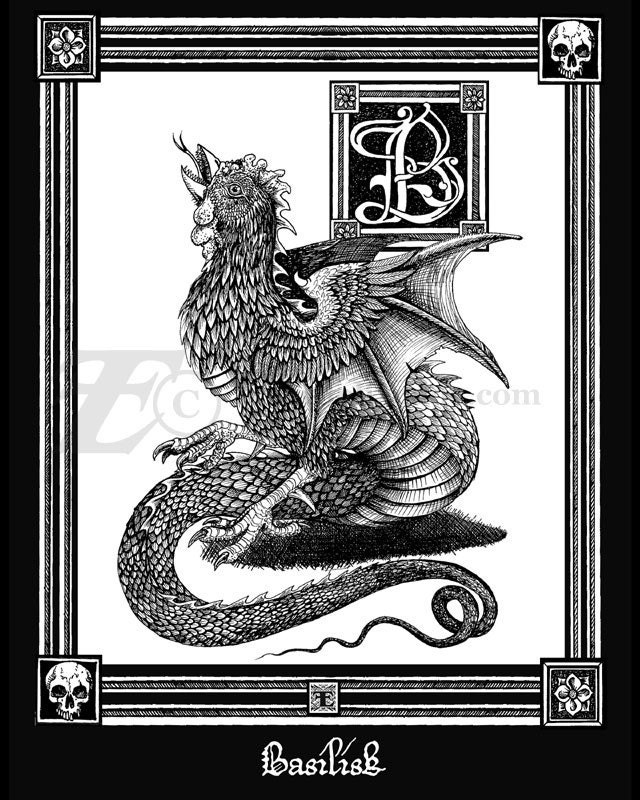 The Bestiary Alphabet- 26 postcard set