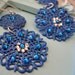 Blue Filigree Earrings