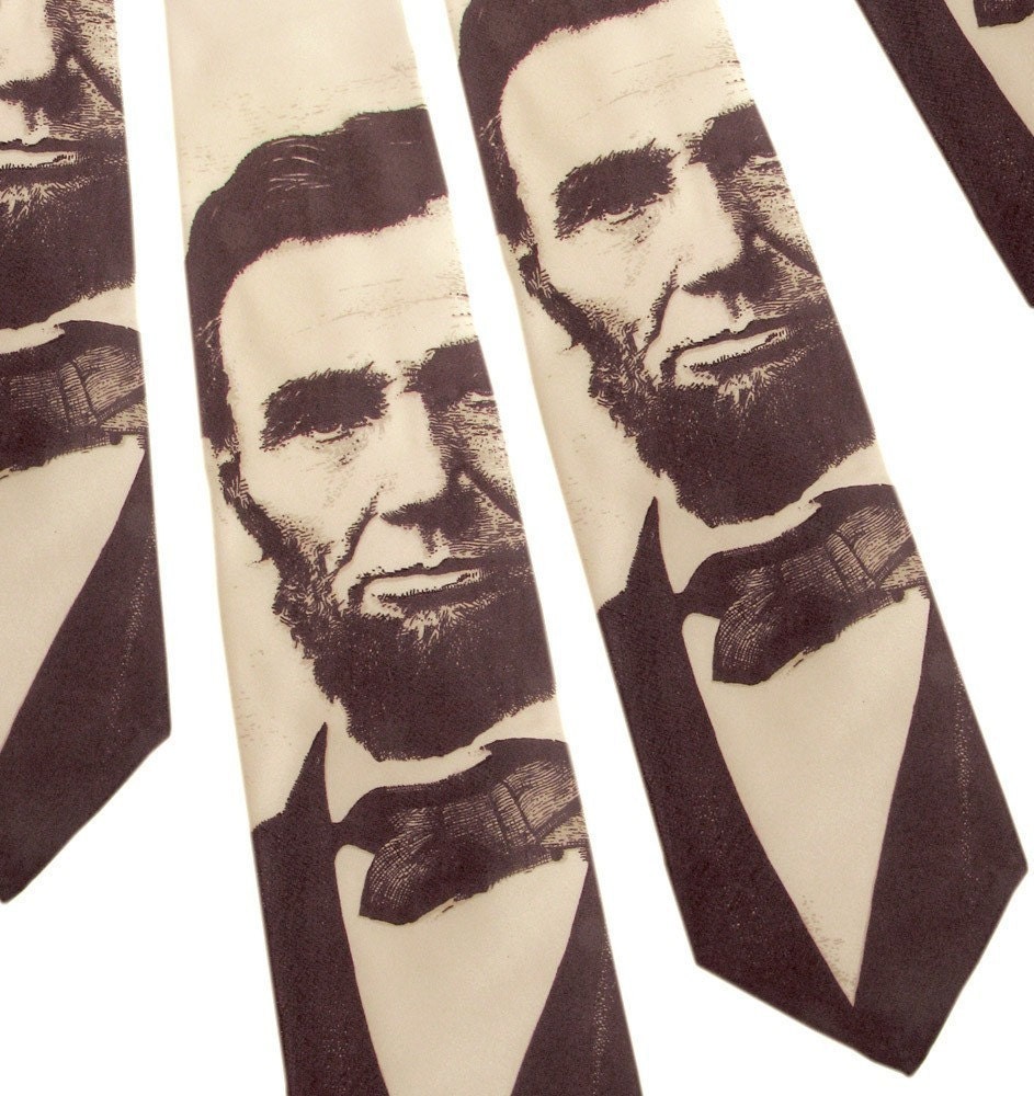 Abraham Lincoln Men's Tie - Sepia Tie