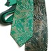 Circuit Board Tie for Engineers - Metallic Copper and Silver Ink on Green or Black Necktie