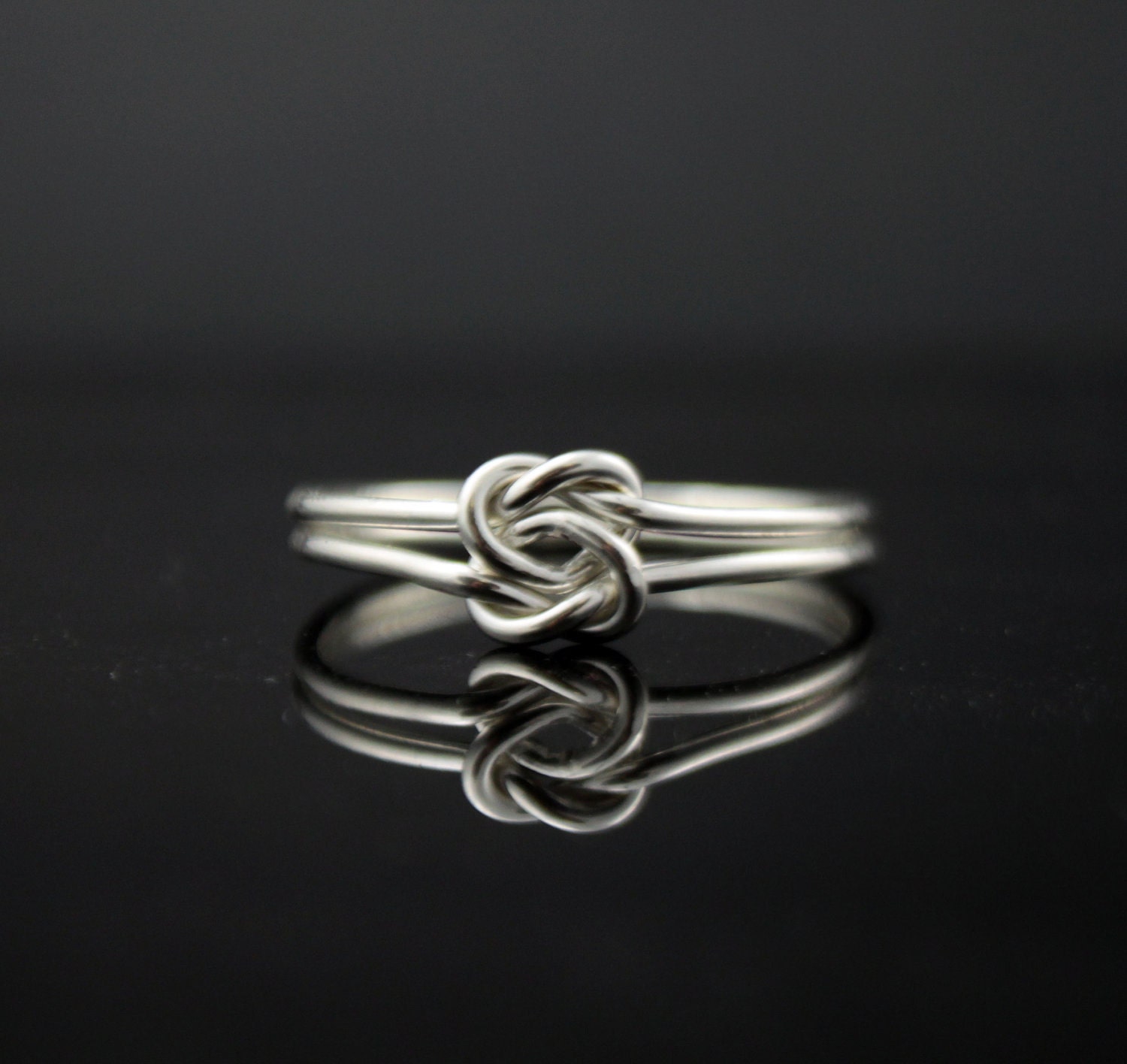 Heart ring. Double infinity ring. Sterling Silver Double knot ring. Infinity knot ring, Celtic Knot ring, sister jewelry, promise ring.