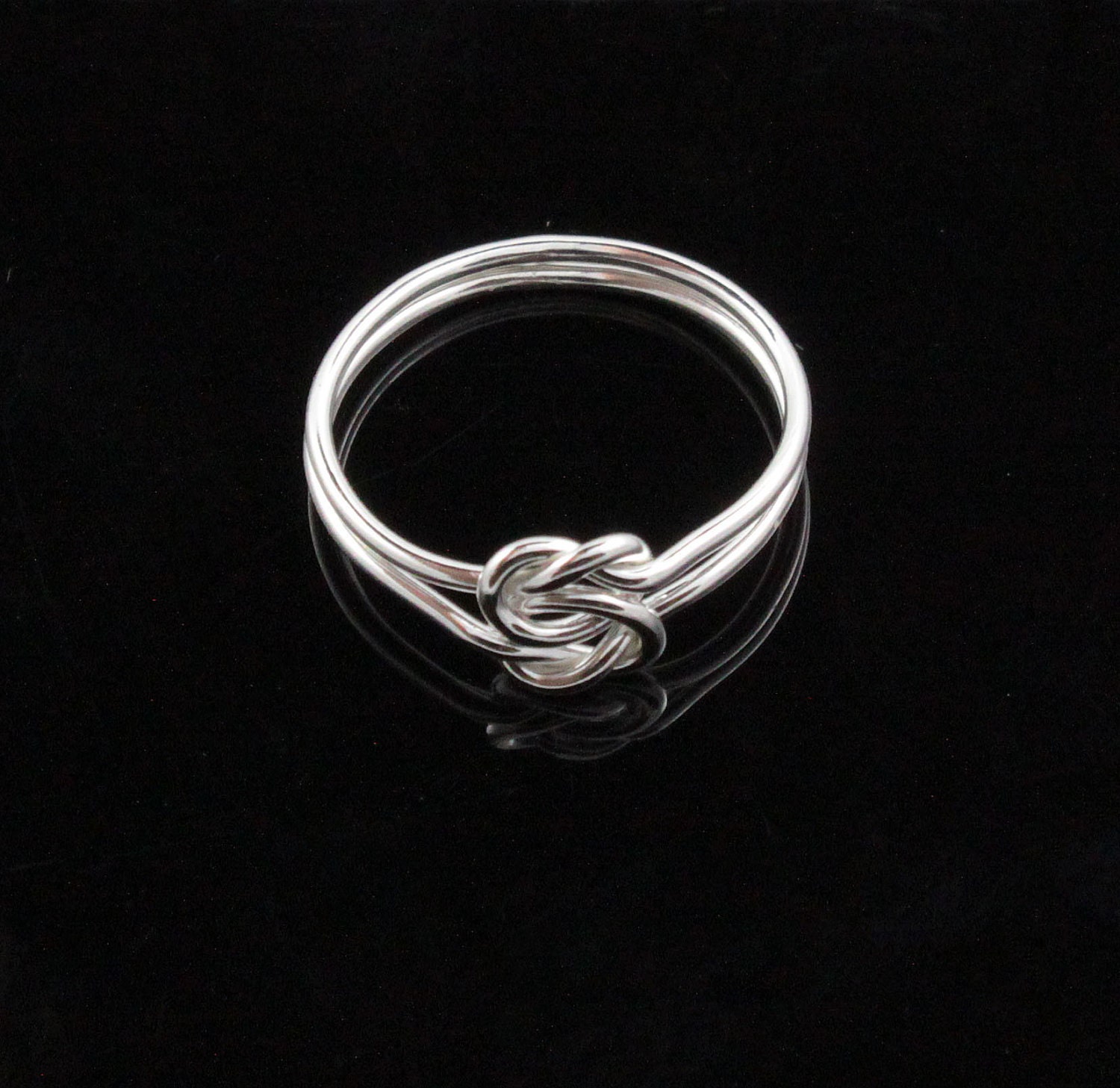 Heart ring. Double infinity ring. Sterling Silver Double knot ring. Infinity knot ring, Celtic Knot ring, sister jewelry, promise ring.