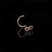 Gold infinity screw nose ring. 14k Gold Filled nosering. Gold nose stud. Figure 8 design. Dainty, feminine nose jewelry jewellery piercing