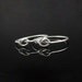 Friendship rings, a set of two. Infinity knot rings made of Argentium Sterling Silver. Best friends committment love friendship sisters BFF