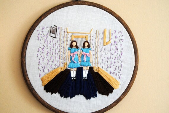 Come Play With Us For Ever and Ever and Ever - OOAK Embroidery