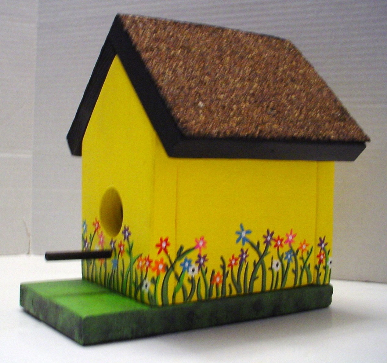Yellow Spring Flower Birdhouse