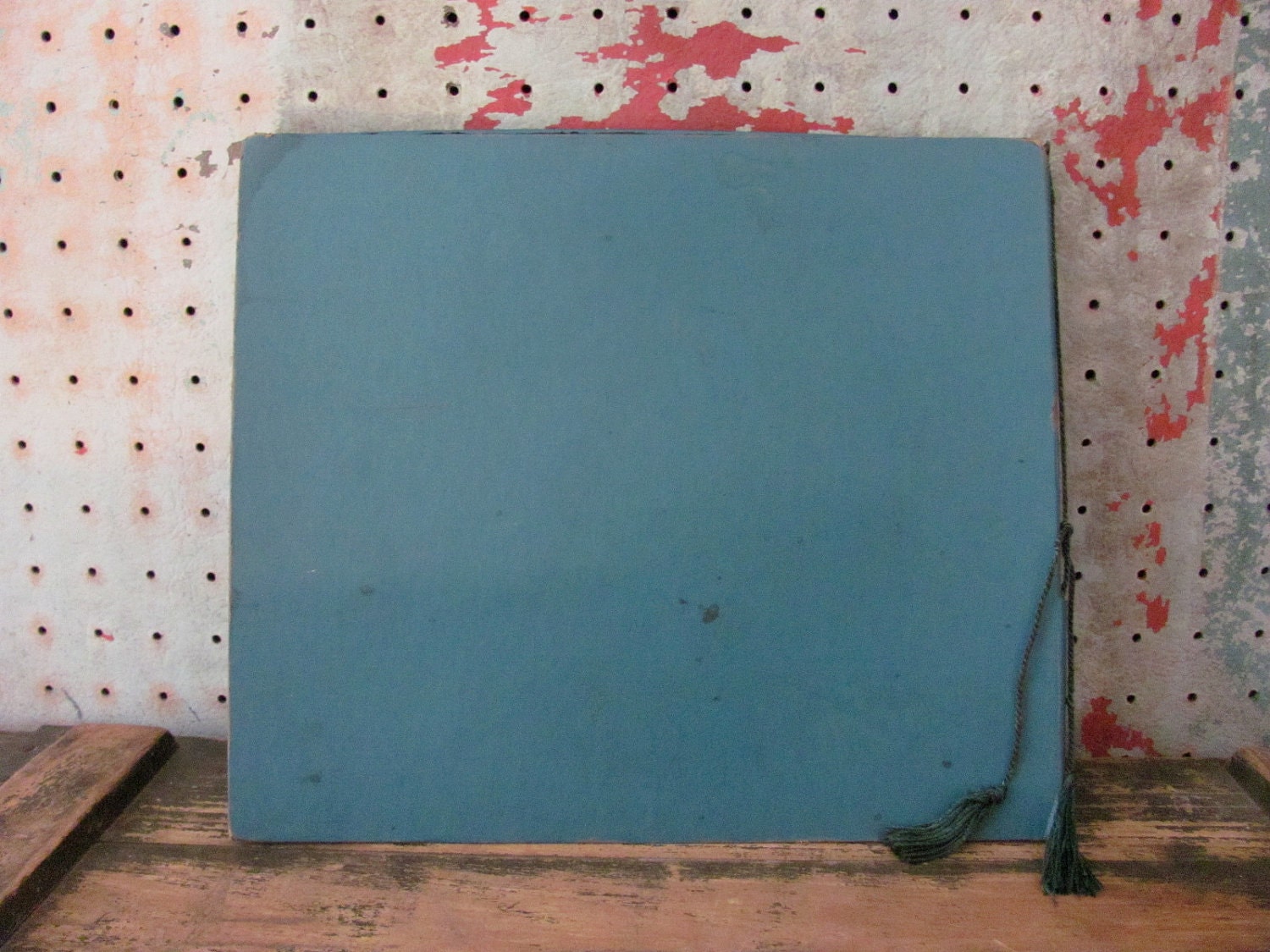 antique tall ship album or scrapbook