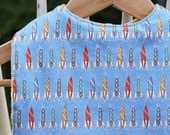 Baby Bib - Fly Me to the Moon, Large Bib, Baby Boy Gift Handmade by Willow Whimsy