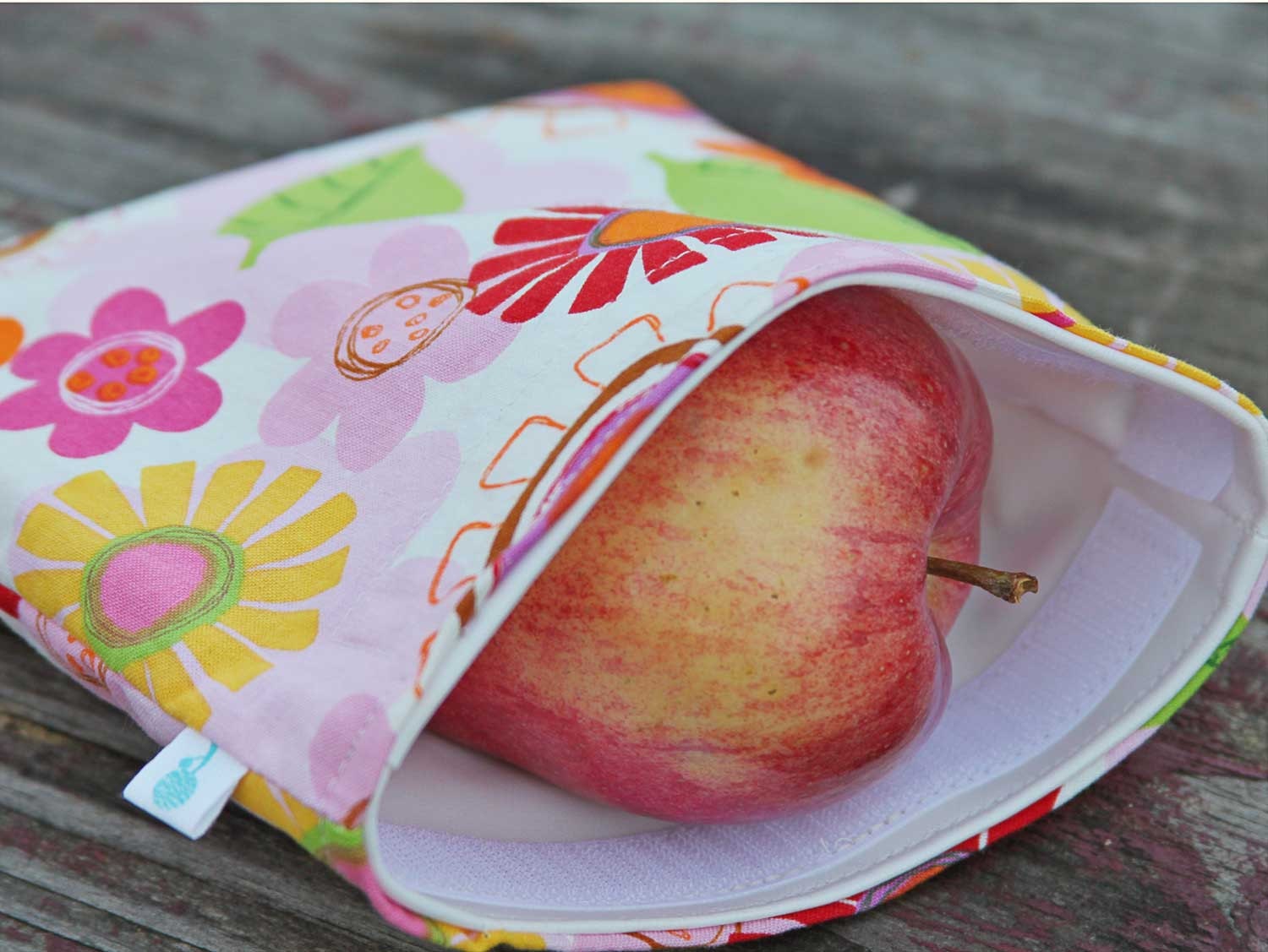 Reusable Sandwich Bag - Summer Flowers Handmade by Willow Handmade