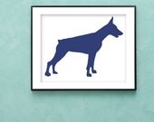 Doberman Pinscher Dog Art Print