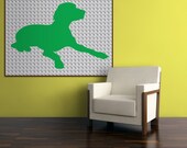Huge Daisy Puppy Pop Art Print 30x40