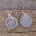 Repurposed Coin Earrings 20 pence from Britain