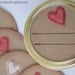 Mason jar gift labels - hearts - 12pc - regular or wide-mouth