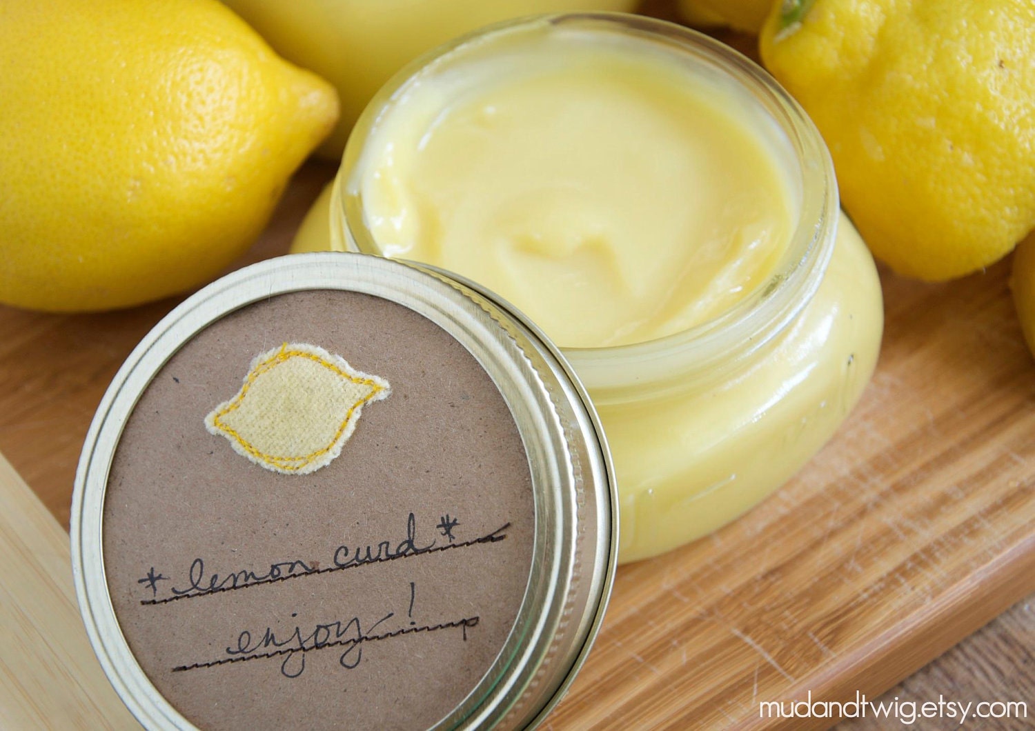 Mason jar gift labels - lemon - 12pc - regular or wide-mouth