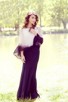 Vintage Inspired Silk Chiffon Circle Top - Catherine