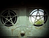 Père Lachaise Cemetery, Paris France - Pentacle Ironwork - 8x10 Fine Art Print of 'Shadow and Light'