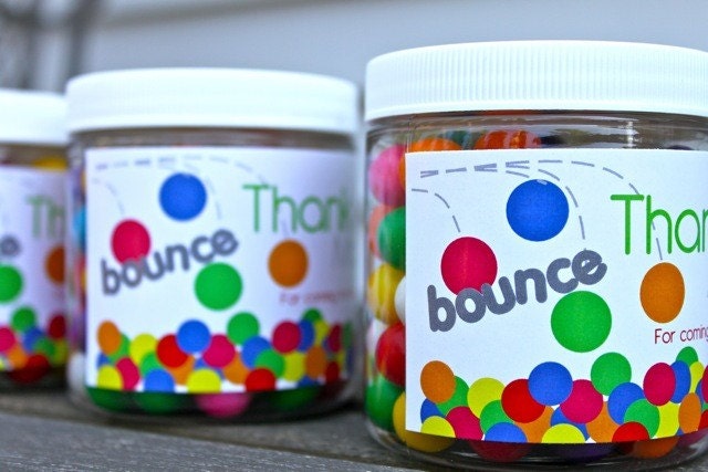 10 Bounce Party Favors-Personalized for each Guest