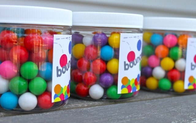 10 Bounce Party Favors-Personalized for each Guest