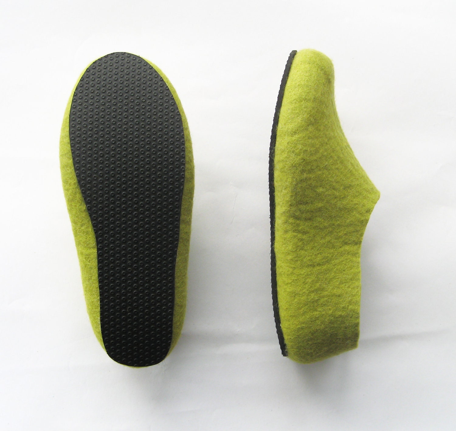 Black Rubber SOLE for Felted Slippers and Boots from my shop. Outdoor Indoor Non Slip Flexible Waterproof. Unisex, Womens and Mens