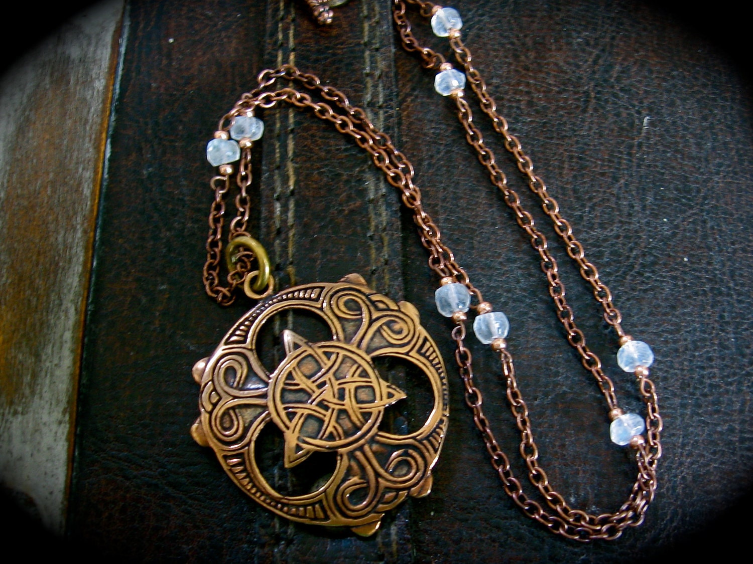 Celtic Triquetra Shield Necklace