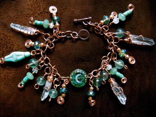 Moonlit Sea Goddess- Charm Bracelet