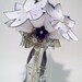 Paper Flower Wedding Bouquet- 10 inch, 18 flowers, handmade, made to order, personalized, origami, one of a kind, non traditional