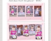 Pink Wave 2 - 20x10 Story Board Panel Girl PSD Template Design
