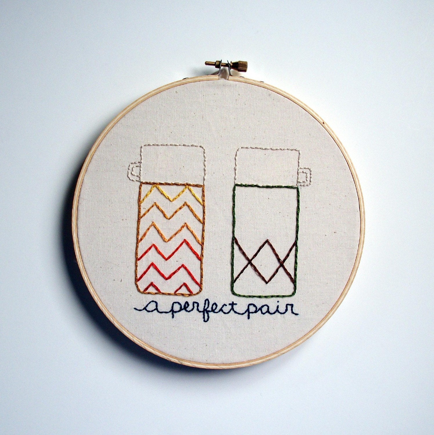 A Perfect Pair Embroidery Pattern PDF