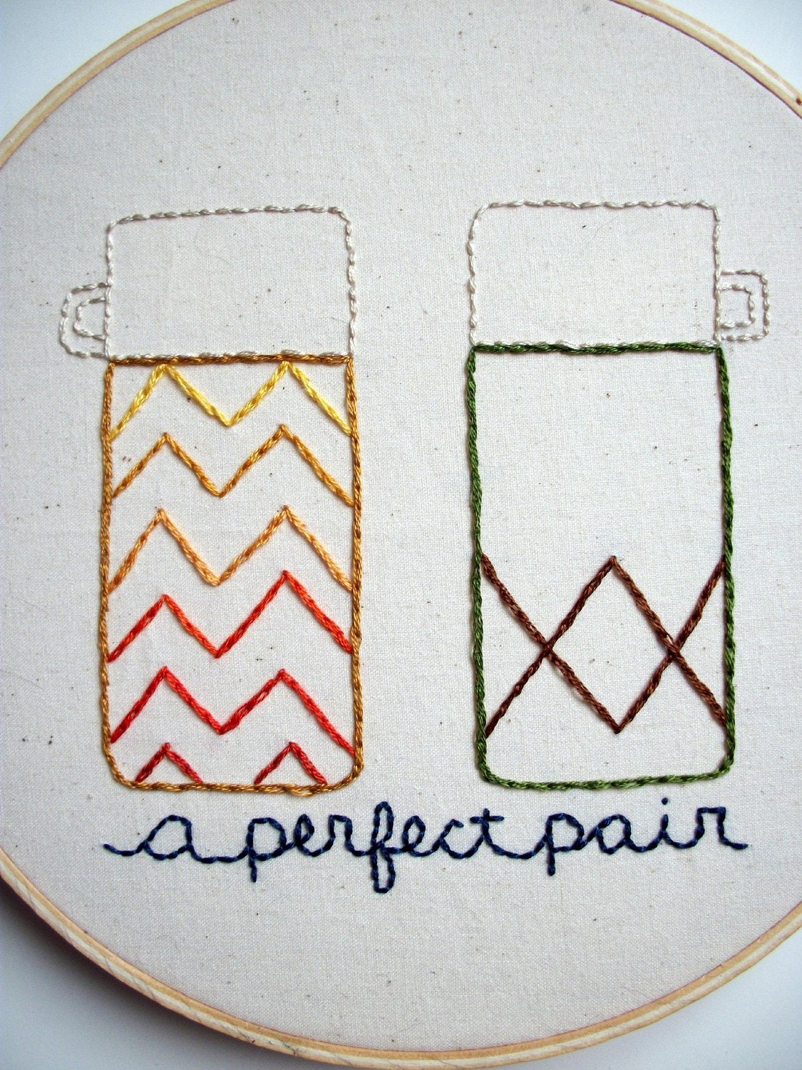 A Perfect Pair Embroidery Pattern PDF