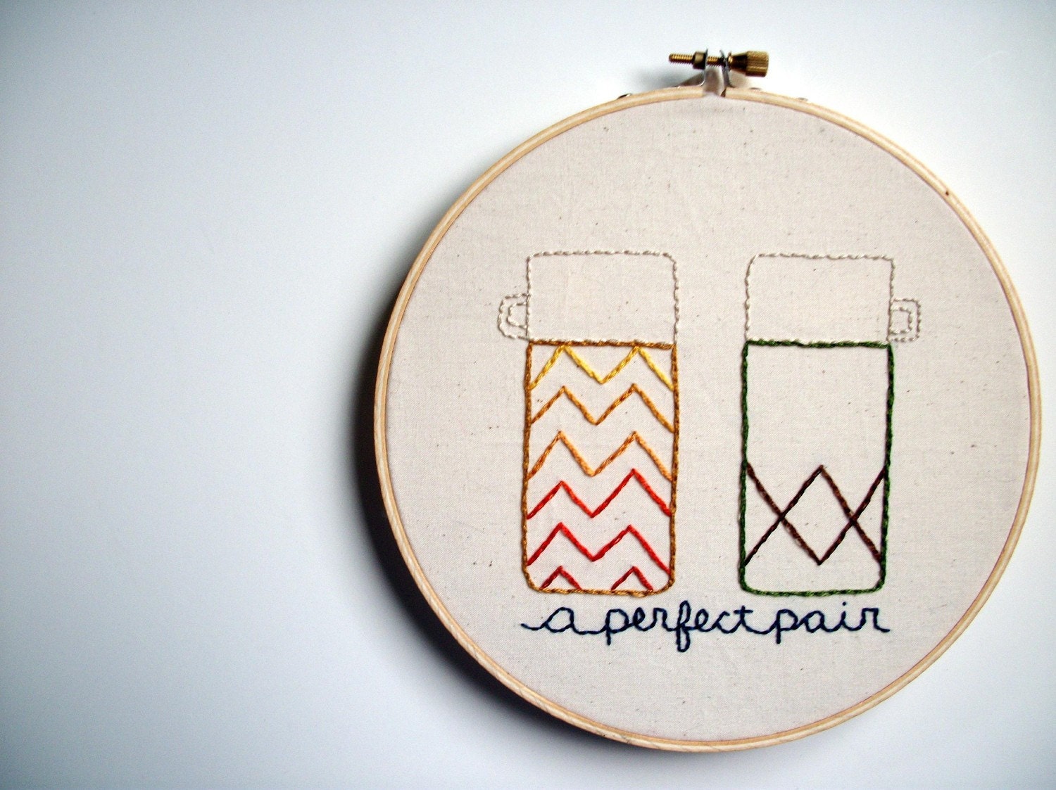 A Perfect Pair Embroidery Pattern PDF