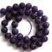 Gorgeous Frosted Purple Plum Round Jade Beads With Facets 12mm