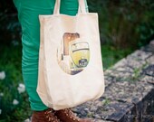 Tote Bag, Cotton Tote, Grocery Bag, Eco-Friendly, Fashion Accessories, Girl Fashion, Summer Totes, Vintage Style Tote - Mrs Olive Green Tote
